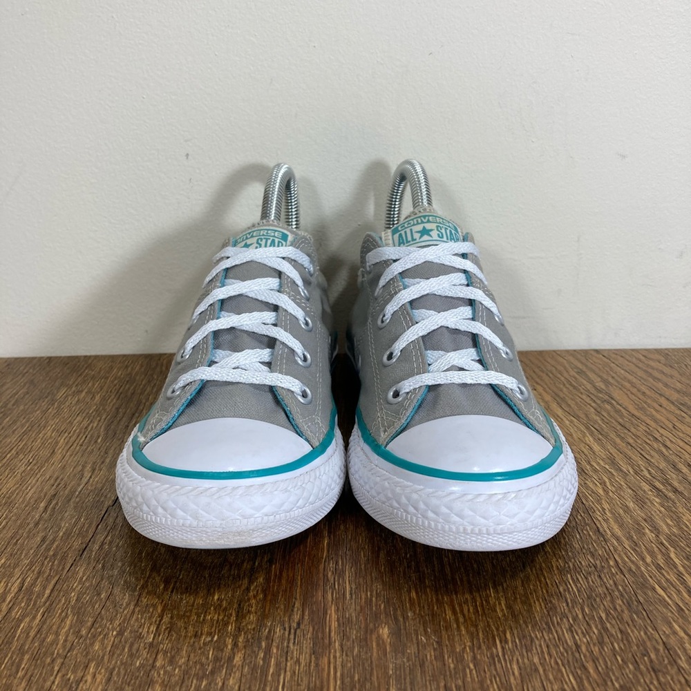 Converse CTAS Low Top Grey/Blue Size 2 Junior - Picture 3 of 10